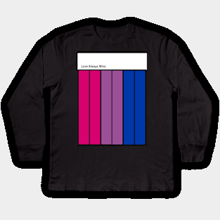 BISEXUAL love always wins Kids Long Sleeve T-Shirt